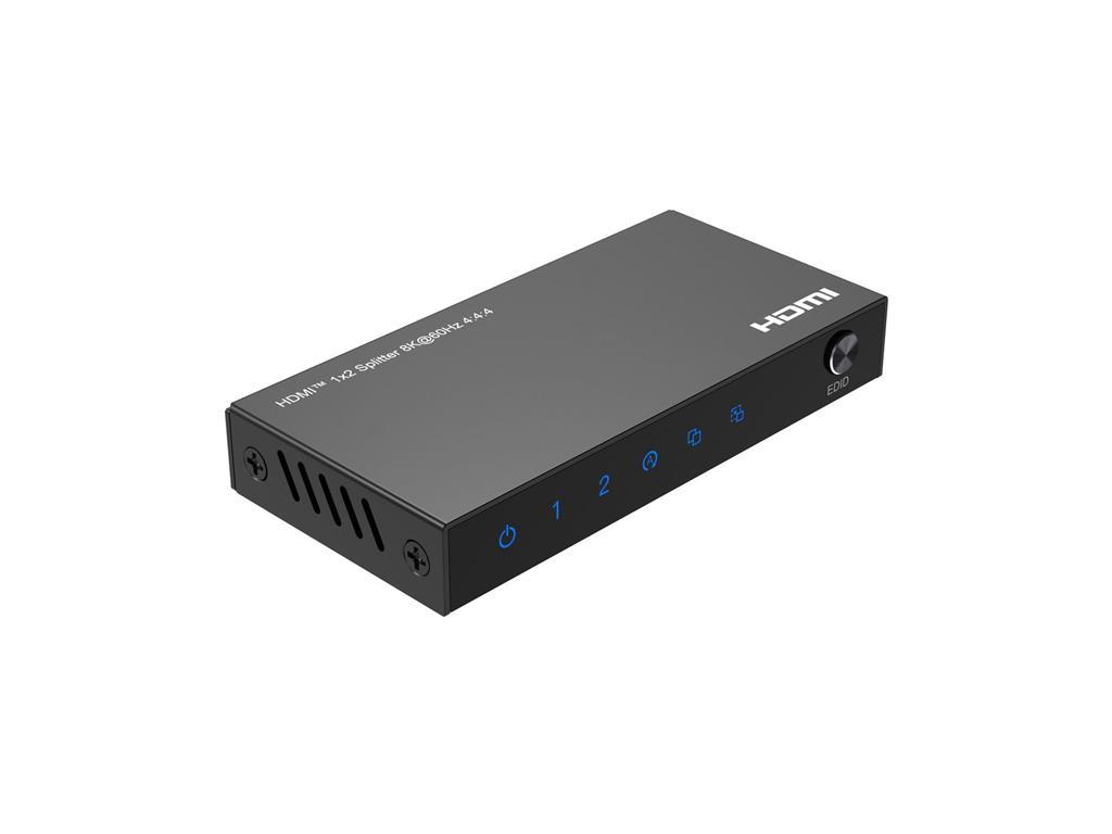 MicroConnect 8K@60Hz HDMI Splitter 1x2, 4:4:4