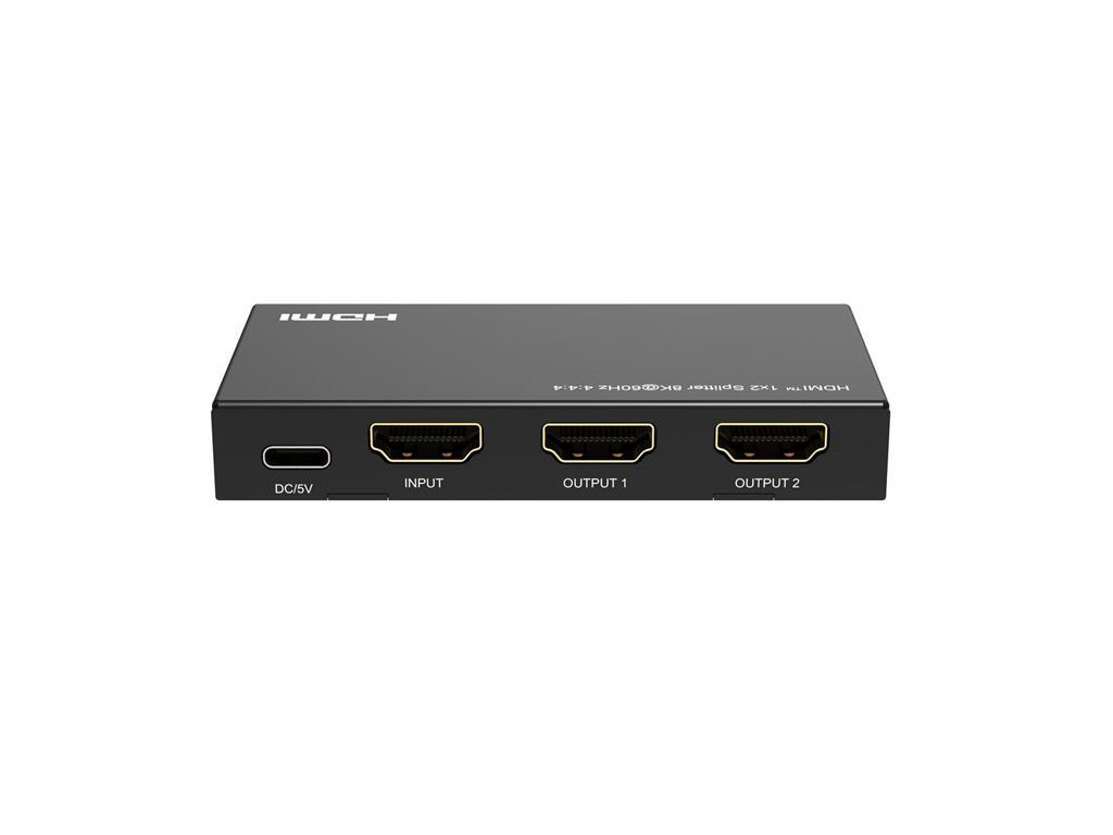MicroConnect 8K@60Hz HDMI Splitter 1x2, 4:4:4