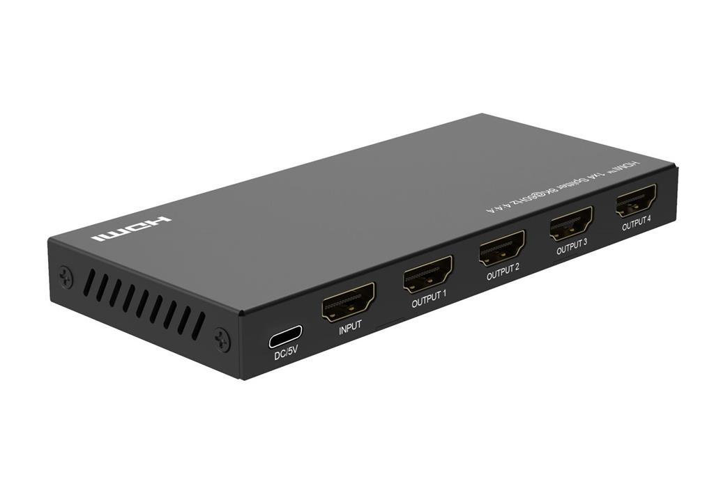 MicroConnect 8K@60Hz HDMI Splitter 1x4, 4:4:4