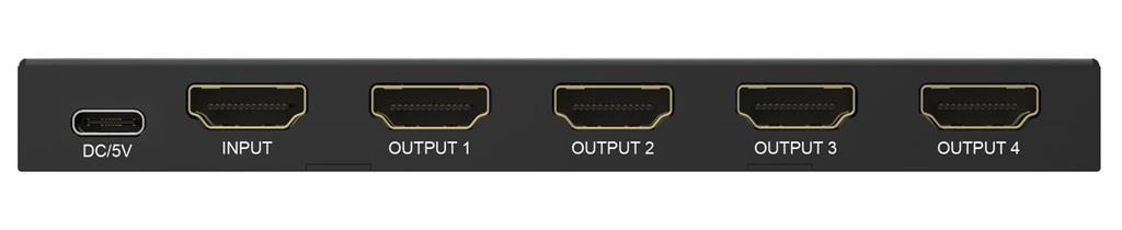MicroConnect 8K@60Hz HDMI Splitter 1x4, 4:4:4