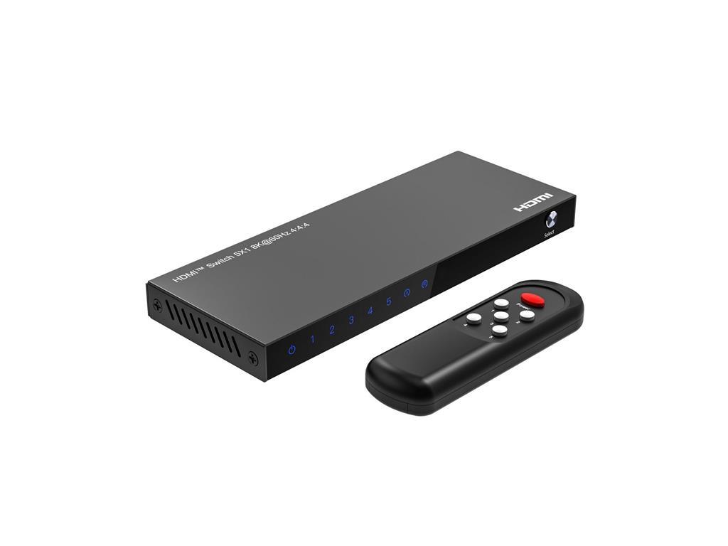 MicroConnect 8K@60Hz HDMI Switch 5x1, HDCP 2.3