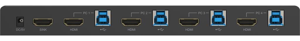 MicroConnect 4K@60Hz HDMI KVM switch