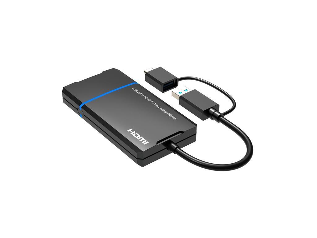 MicroConnect Razdelilnik USB-C ali A 2in1 - HDMI 2x