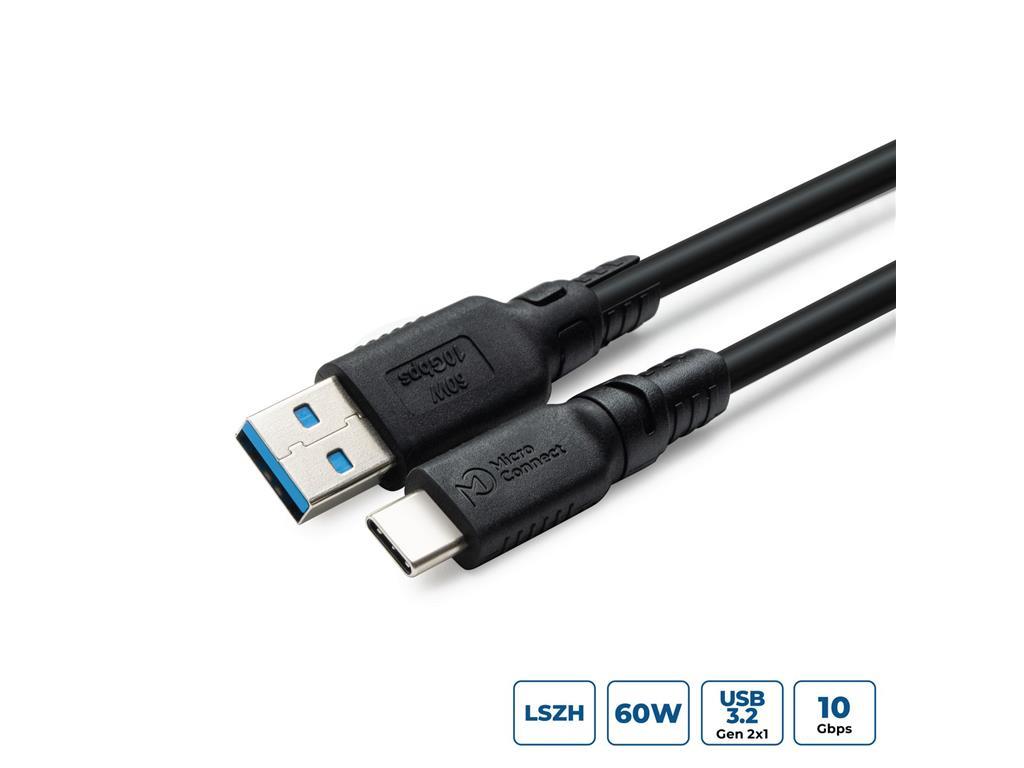 MicroConnect ColorFlex USB-C na USB-A kabel 60W