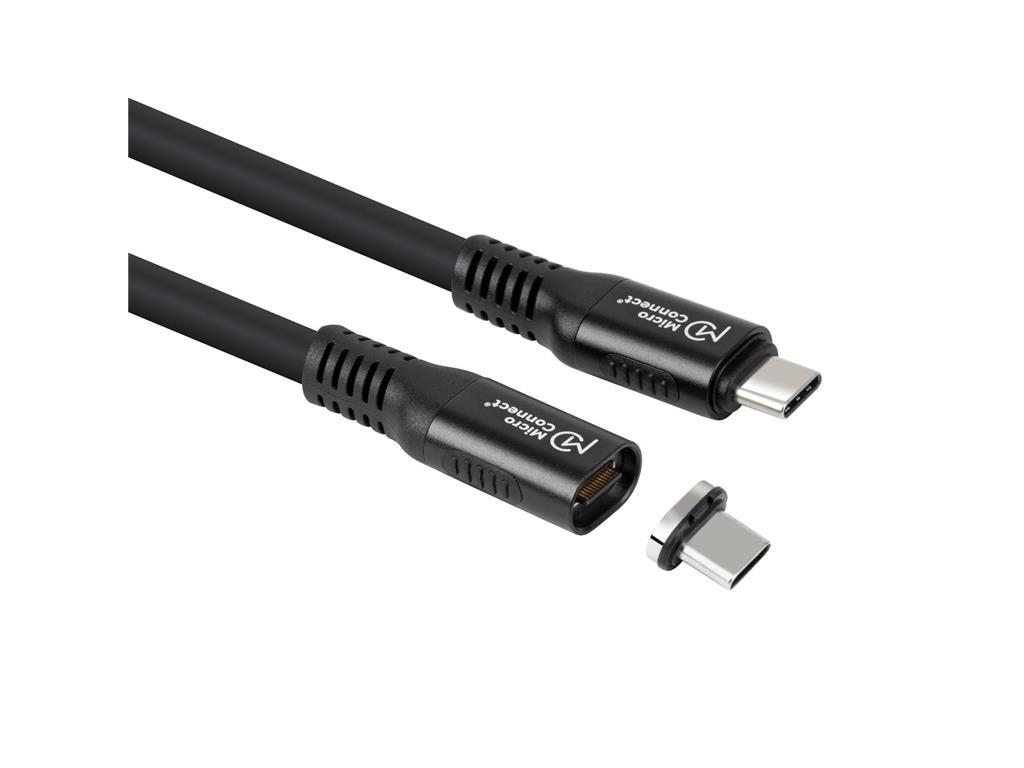 MicroConnect Premium magnetni kabel USB C-C, 0,15m