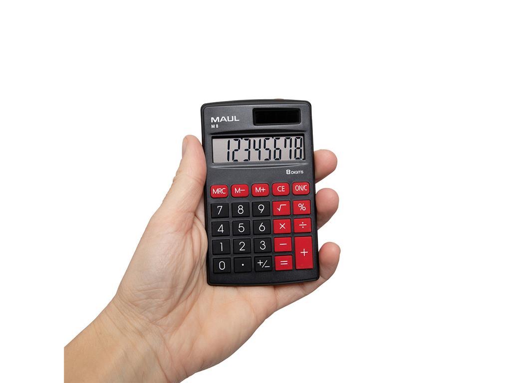 Maul Žepni kalkulator M 8, črn