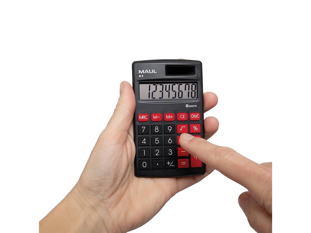 Maul Žepni kalkulator M 8, črn