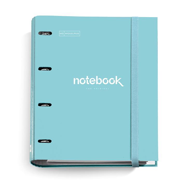 MiquelRius Kartonska rinčna mapa z blokom sv.modra