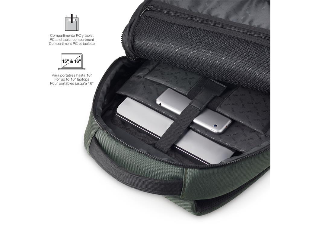 MiquelRius Srednji zeleni ruksak Bag-to-Work