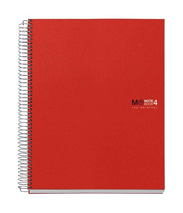 MiquelRius Sveska A7, karo, 100-listna, 70g, crvena