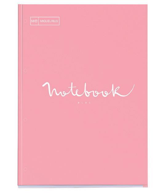 MiquelRius Sveska A4, karo, 80-listni, 90g, roza