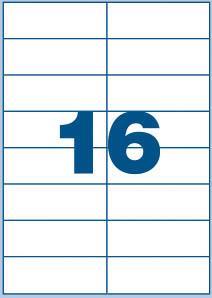 Multi3 Bele nalepke 105 x 37, 16/stran