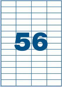 Multi3 Bele nalepke 52,5 x 21,2, 56/stran