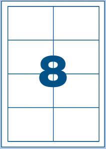 Multi3 Bele nalepke 97 x 67,7, 8/stran