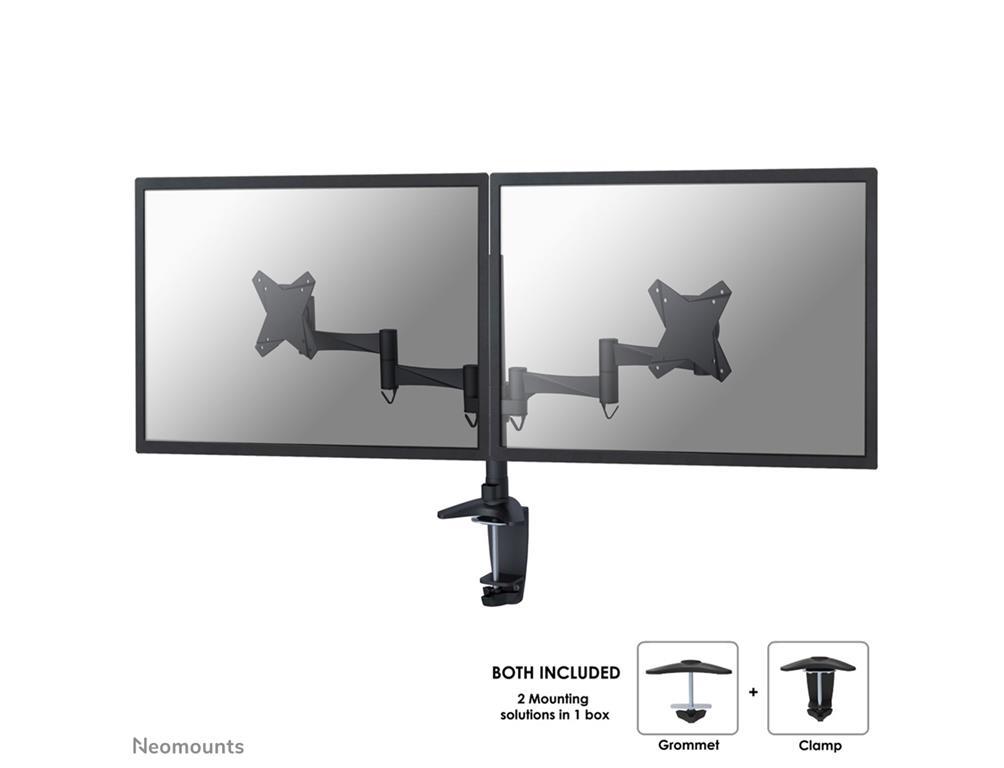 Neomounts Pomični nosač za 2 monitora*