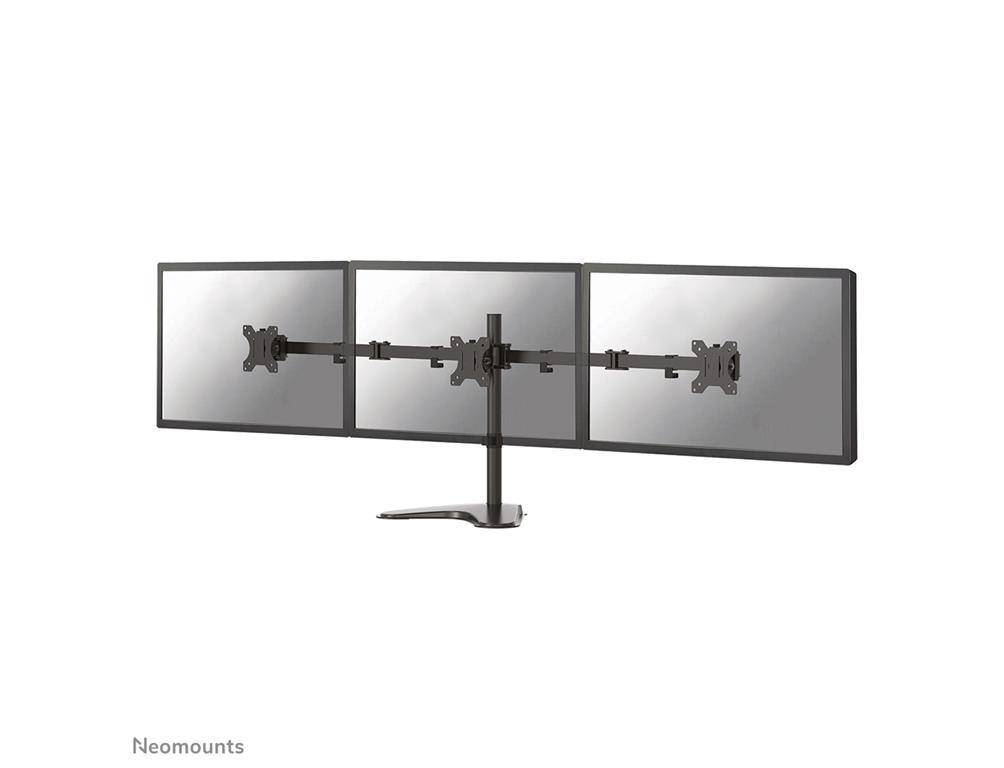 Neomounts Pomični stolni stalak za 3 monitora