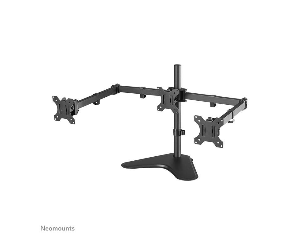Neomounts Pomični stolni stalak za 3 monitora