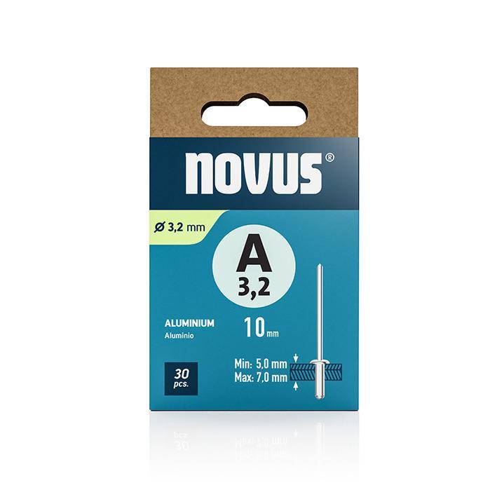 Novus Zakovice tip A 3,2 x 10 mm, aluminij