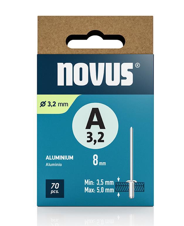 Novus Zakovice tip A 3,2 X 8, aluminij