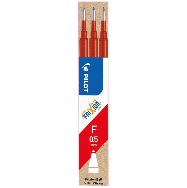 Pilot Vložek za FRIXION POINT, rdeč, set 3
