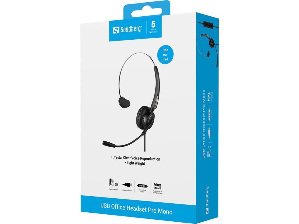 Sandberg USB slušalice Pro Mono