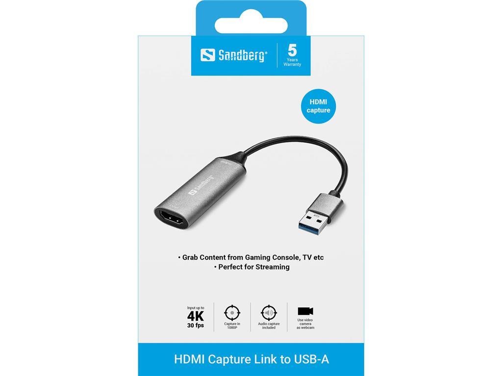 Sandberg Sandberg HDMI Capture Link to USB-A
