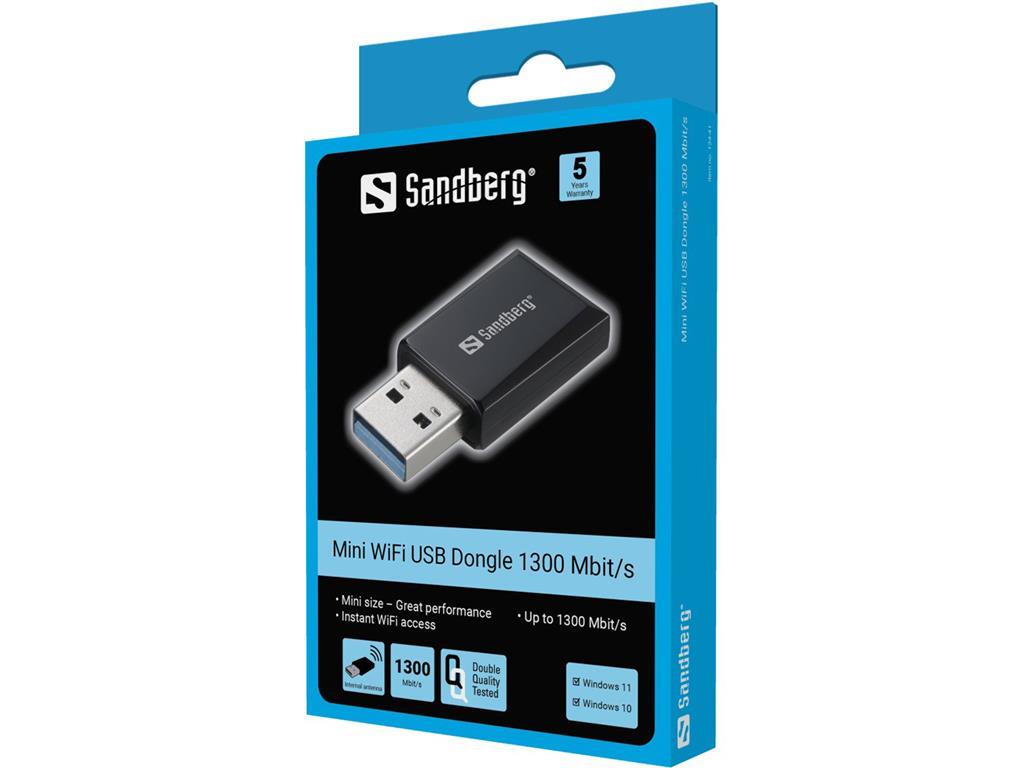 Sandberg Mini WiFi USB ključ 1300 Mbit/s