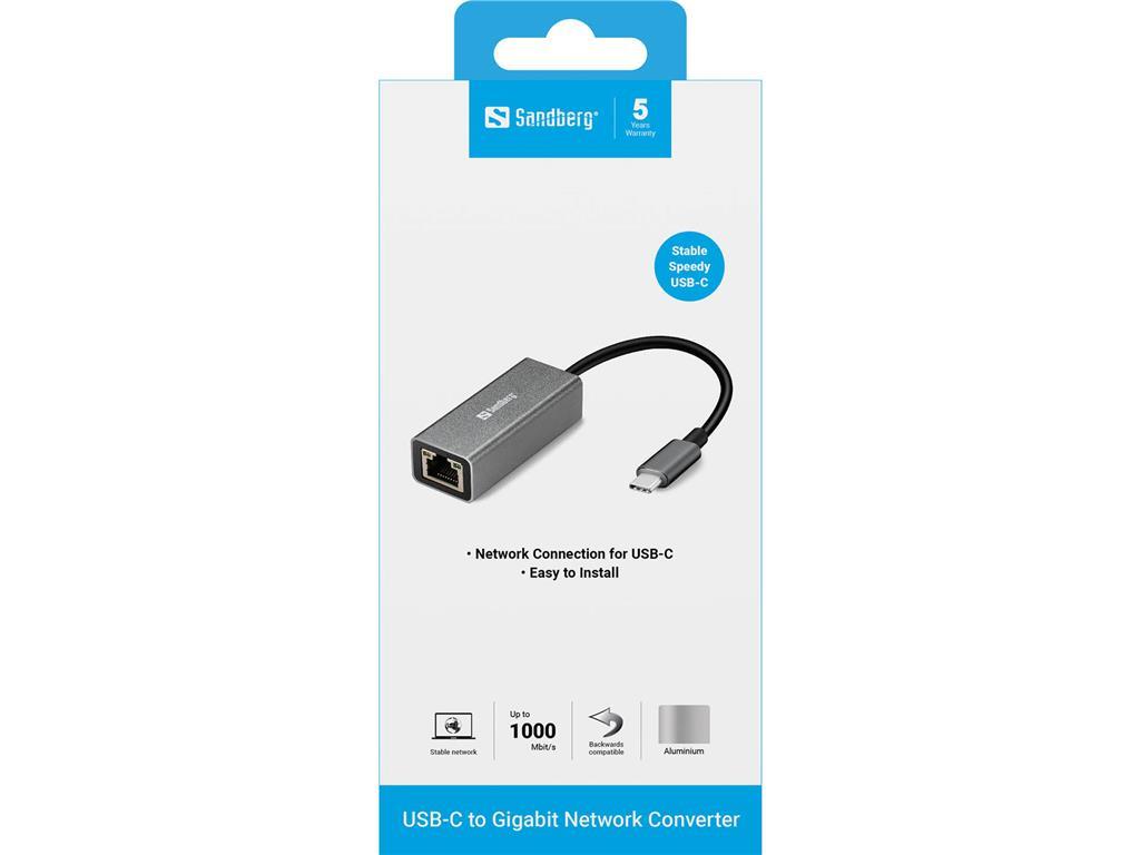 Sandberg Sandberg USB-C Gigabitni mrežni adapter