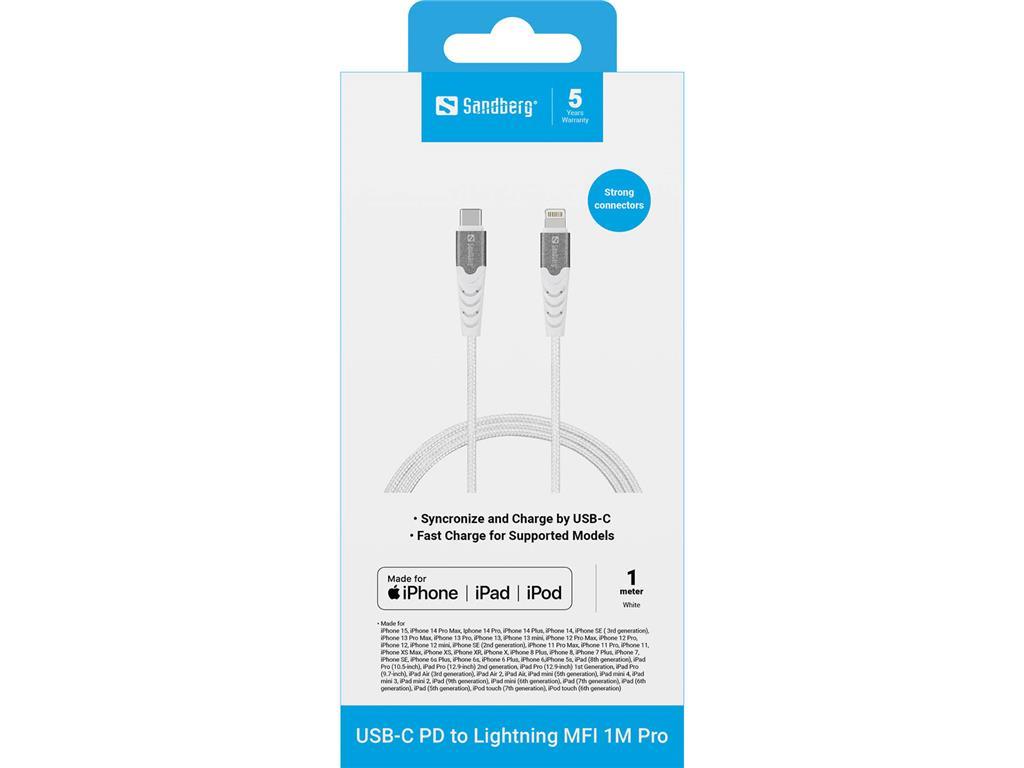 Sandberg Sandberg USB-C PD to Lightning MFI 1M