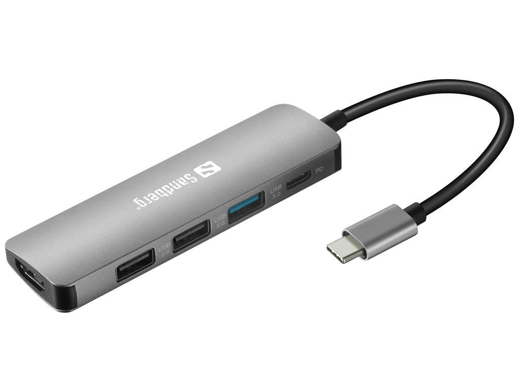 Sandberg USB-C razdjelnik, 5-u-1