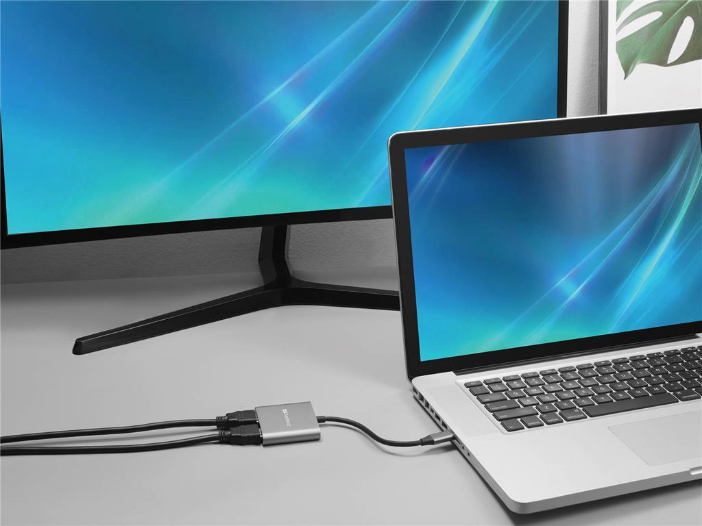 Sandberg Sandberg USB-C Dock 2xHDMI+USB+PD