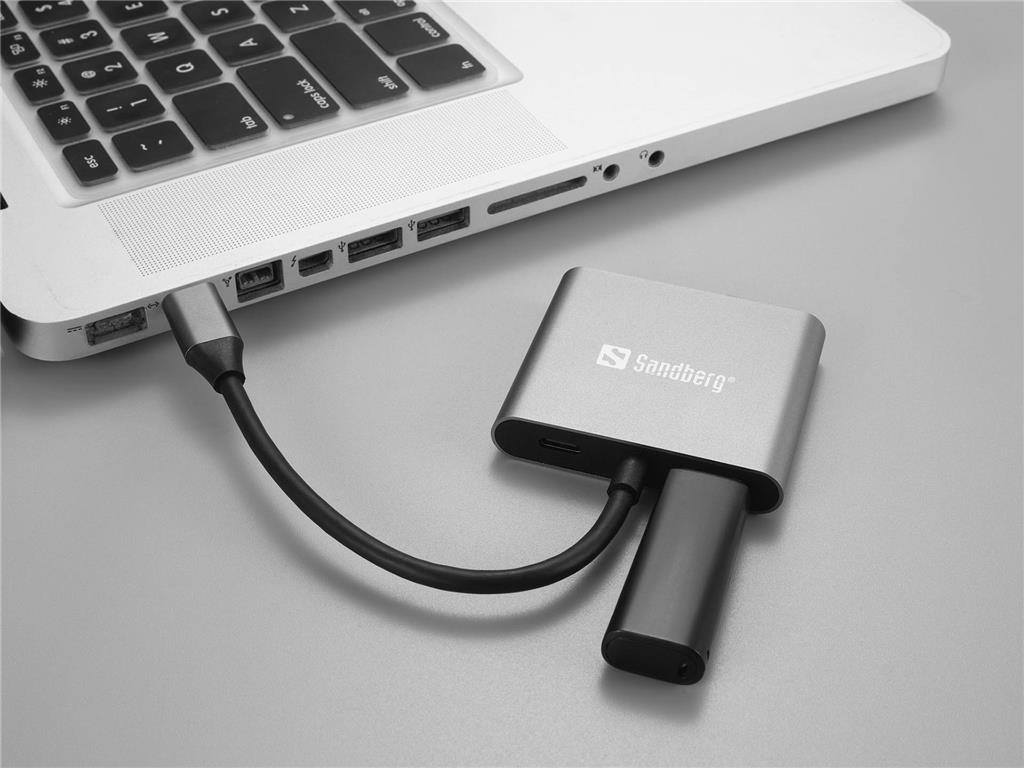 Sandberg Sandberg USB-C Dock 2xHDMI+USB+PD