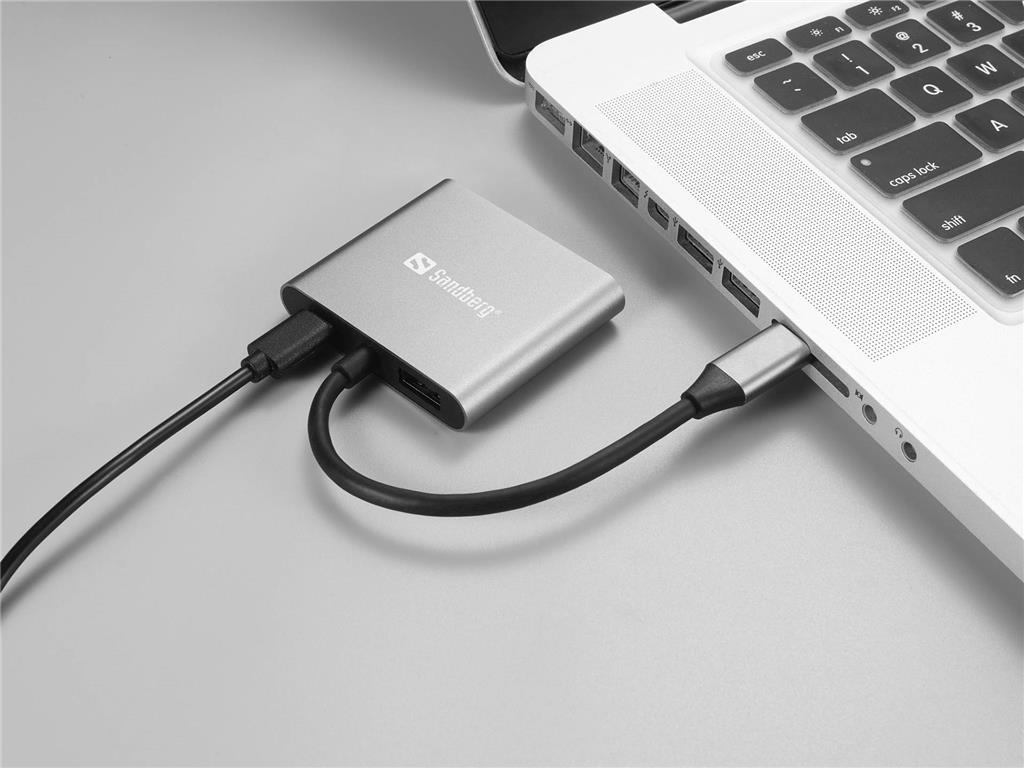 Sandberg Sandberg USB-C Dock 2xHDMI+USB+PD