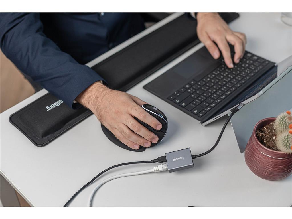 Sandberg Sandberg USB-C Gigabit adapter PD100W