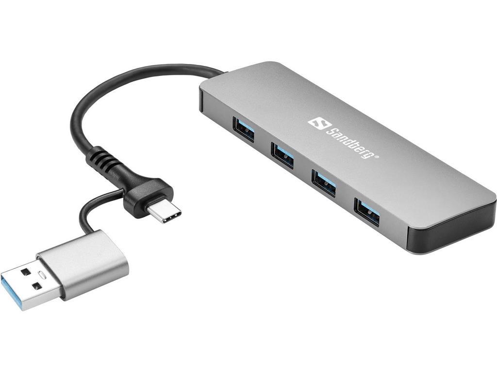 Sandberg Sandberg USB-C/A na 4xUSB 3.0 hub