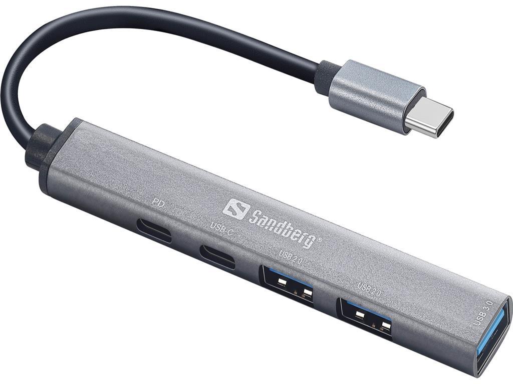 Sandberg Sandberg USB-C na 3xUSB-A+2xUSB-C SAVER