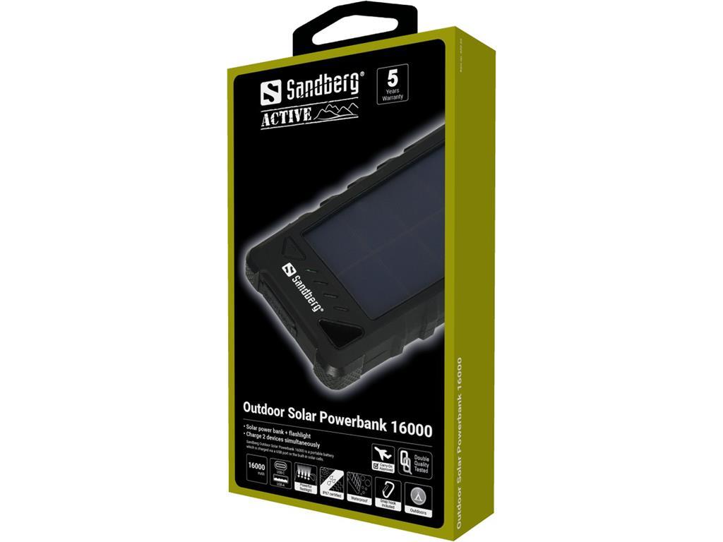 Sandberg Solarna baterija Powerbank 16.000