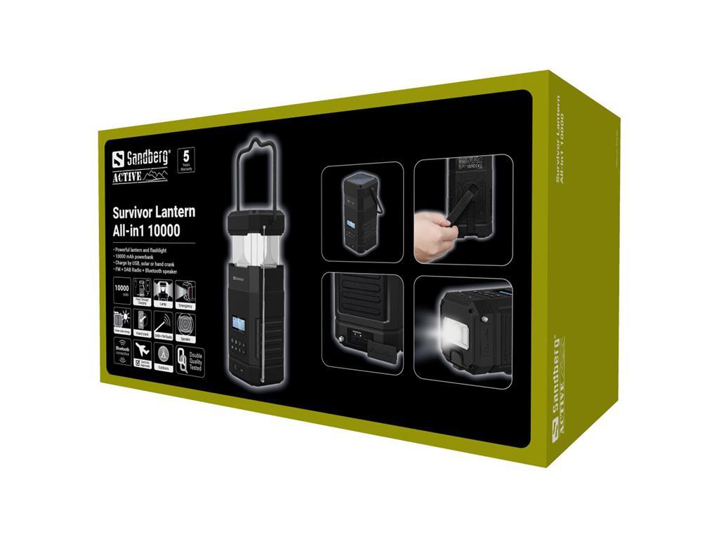 Sandberg Svjetiljka i powerbank 10.000