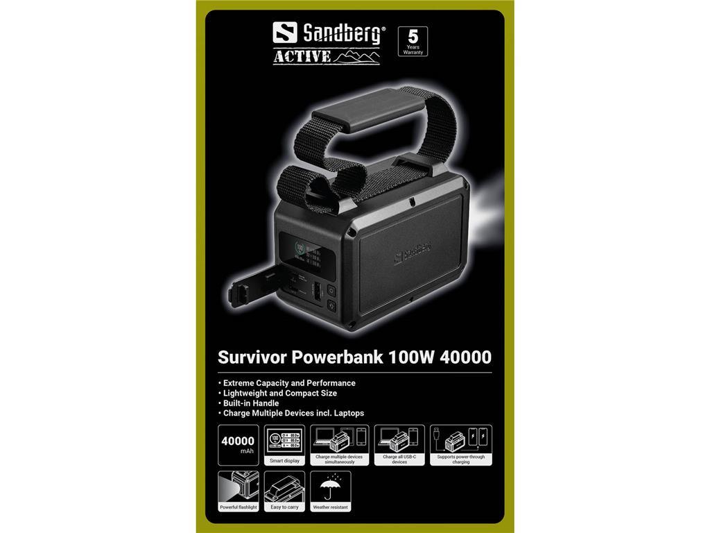 Sandberg Survivor Powerbank 100W 40.000