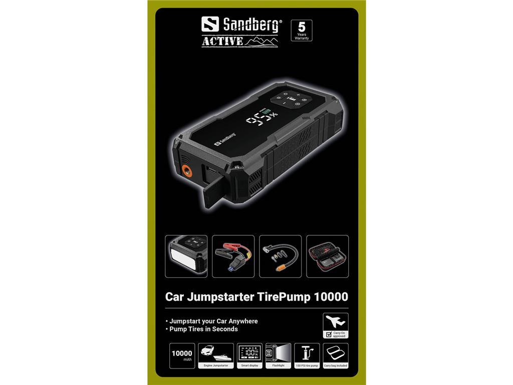Sandberg Sandberg Car Jumpstarter TirePump 10000