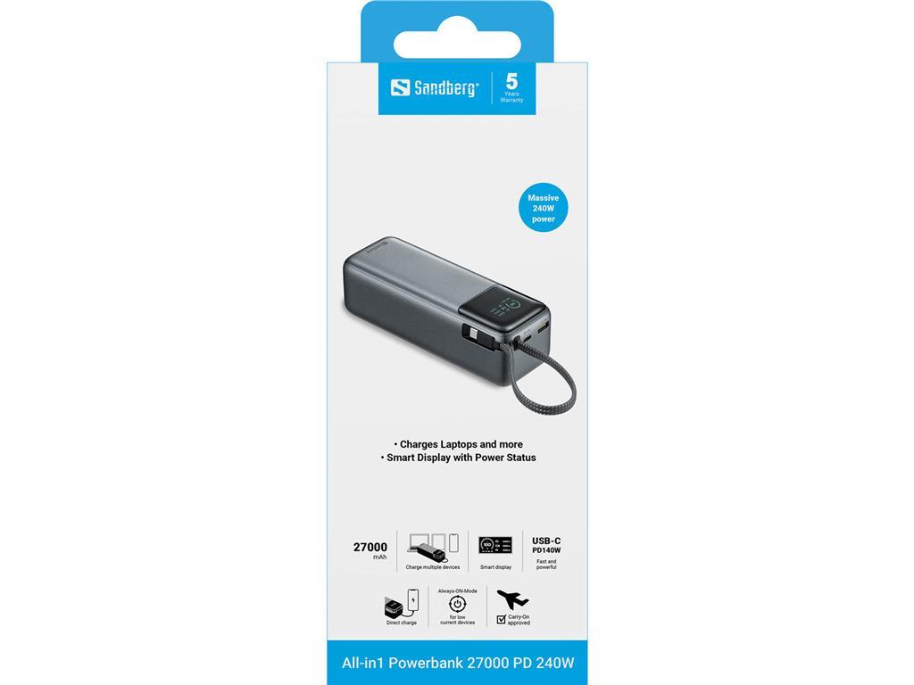 Sandberg Solarna baterija Powerbank 27.000