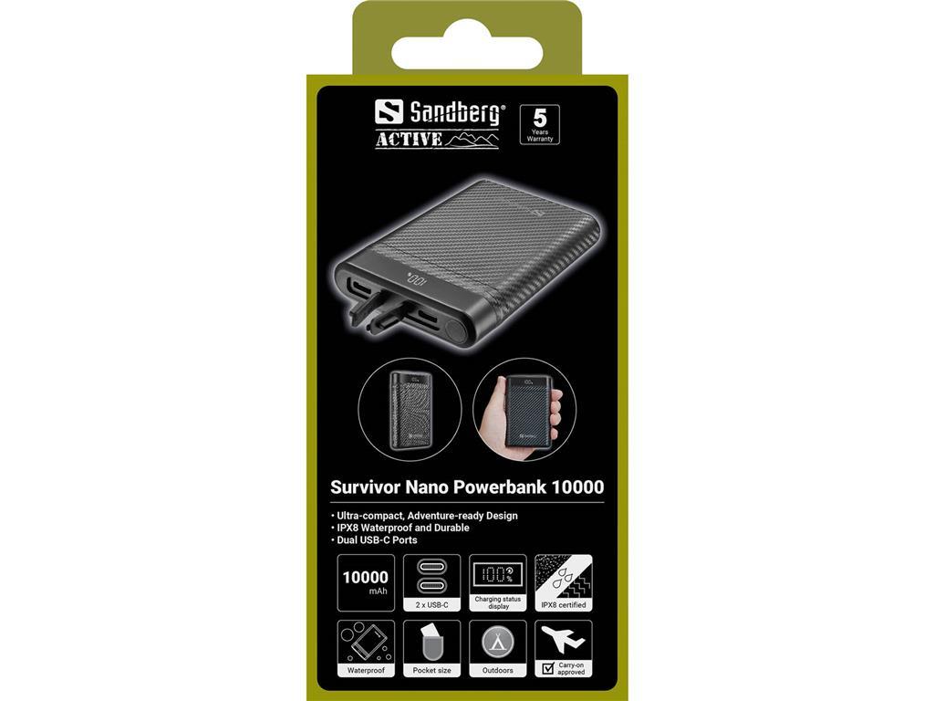 Sandberg Solarna baterija Powerbank 10.000 Nano
