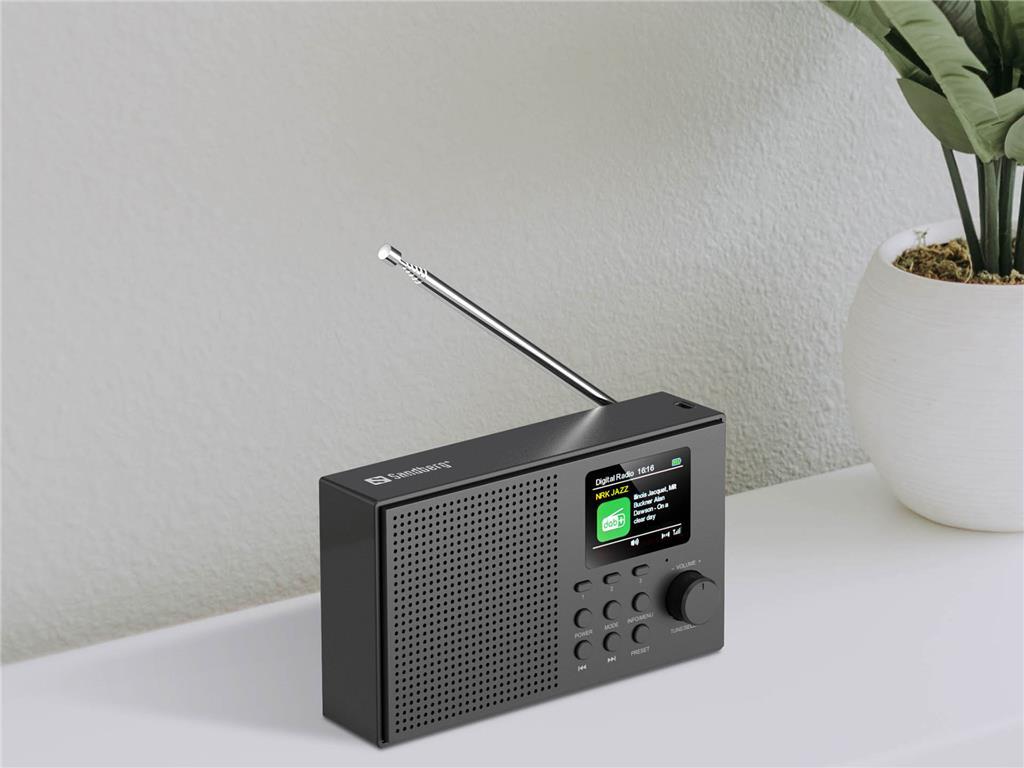 Sandberg Radio DAB z Bluetooth, zvočnik 3W