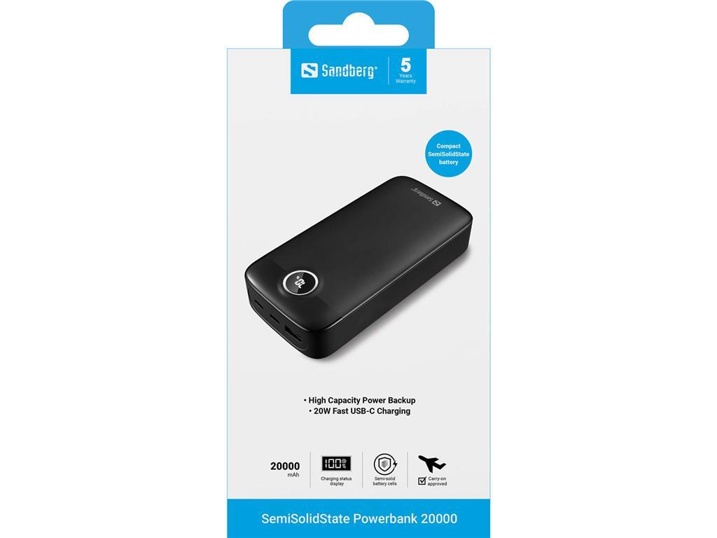 Sandberg Baterija Powerbank 20.000 SolidState