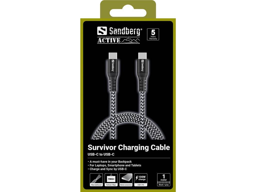 Sandberg Sandberg Survivor USB-C kabel 1M, 100W