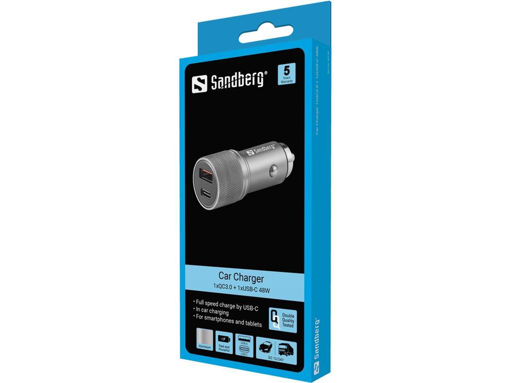 Sandberg Auto punjač 48W