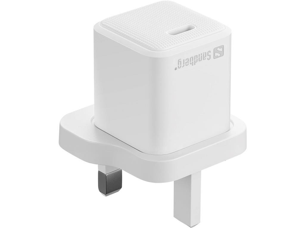 Sandberg Polnilnik AC USB-C, UK vtič, 20W