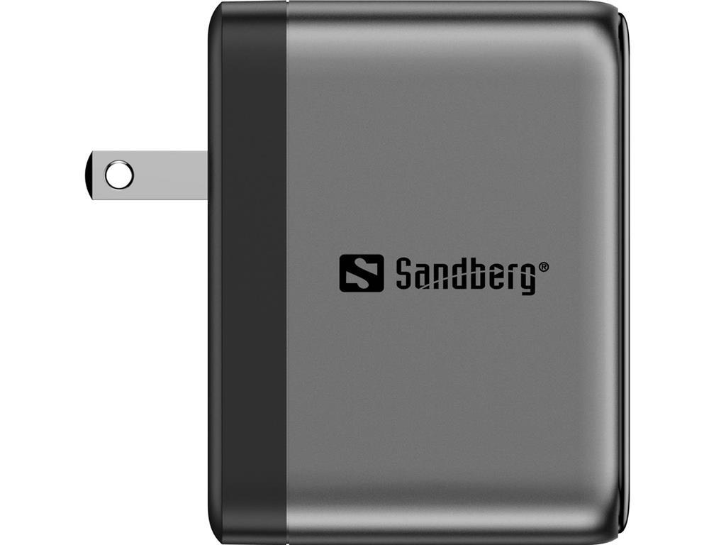 Sandberg Potovalni polnilnik PD65W z displejem
