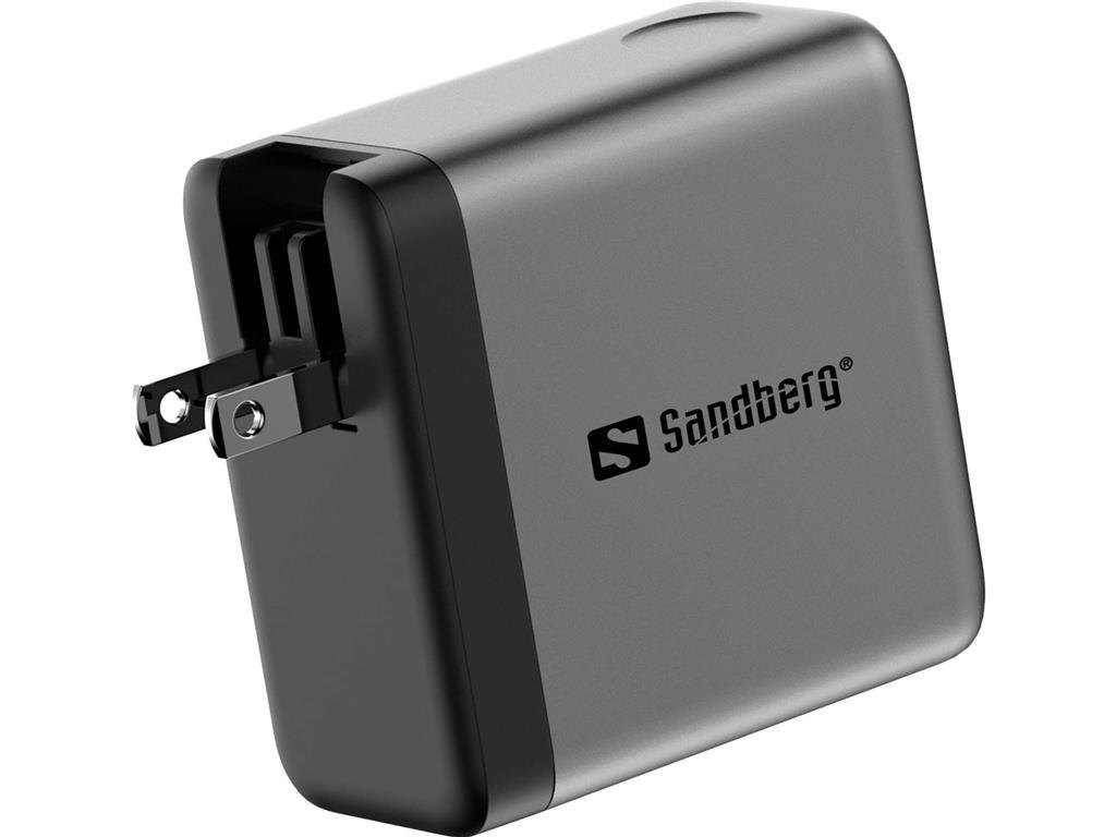 Sandberg Potovalni polnilnik PD100W z displejem