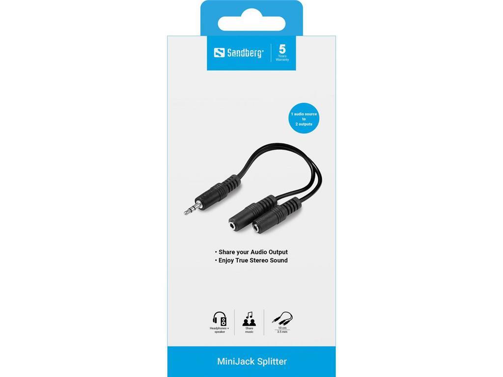 Sandberg Sandberg MiniJack razdjelnik 1->2